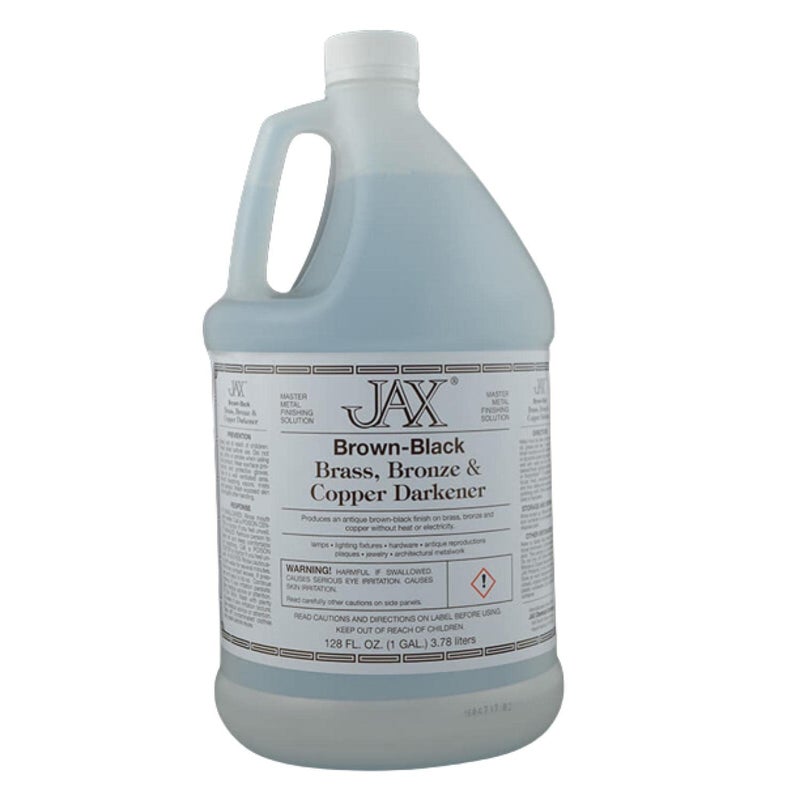 Jax Brown/Black Darkener - Metal Finishing Solution - Antique Finish Without Heat or Electricity - Gallon - Image 1